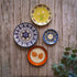 Patterns, Leaves & Flowers | Wall Plate Set | Home Decor & Gift
